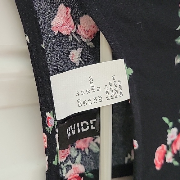 Divided by H & M Floral Midi Dress size 10 - Picture 2 of 5